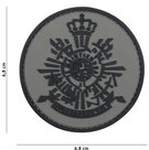 Badge-PVC-Velcro-3D-Korps-gray-7-cm