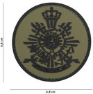 Badge-PVC-Velcro-3D-Korps-groen-7-cm