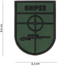 Badge-PVC-Velcro-3D-NL-sniper-green-9-cm