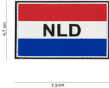 Badge-PVC-Velcro-3D-NL-Vlag-7.5-x-5-cm