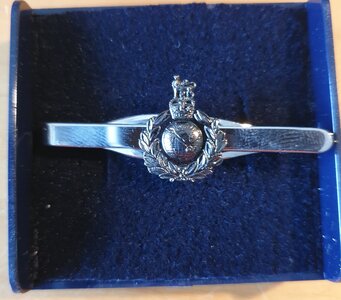 Royal Marines  - 8 - RM Tie clip silver