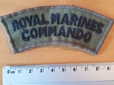 Royal Marines  - 17 - RM  shoulder patch green/white