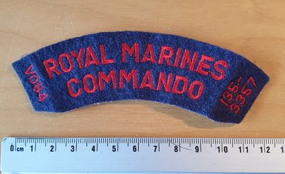 Royal Marines  - 20- RM  shoulder patch red/white