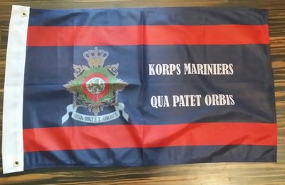 Korps Boot Vlag QPO Mariniers  50 x 75