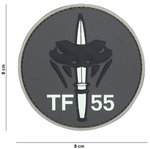 Badge PVC Velcro 3D NL SF  TF 55 Gray