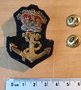 Royal Navy Cap Badge  2 pins