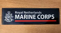 Sticker korps blauw Engels