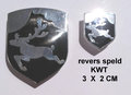 Revers speld KW 3x2 cm
