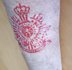 Tattoo stickers 2x Korps  9 x 9  rood of zwart_7