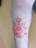 Tattoo stickers 2x Korps  9 x 9  rood of zwart_7