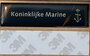 Koninklijke Marine plakplaatje 8x2 cm metaal_7
