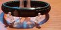 A polsband leer rood stiksel  met graveringen Korps 22cm_7