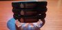 A polsband leer rood stiksel  met graveringen Korps 22cm_7