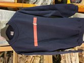 Korps-sweater-maat-XL-blauw-rode-bies